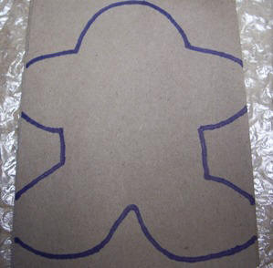 How to cut out paper gingerbread garland